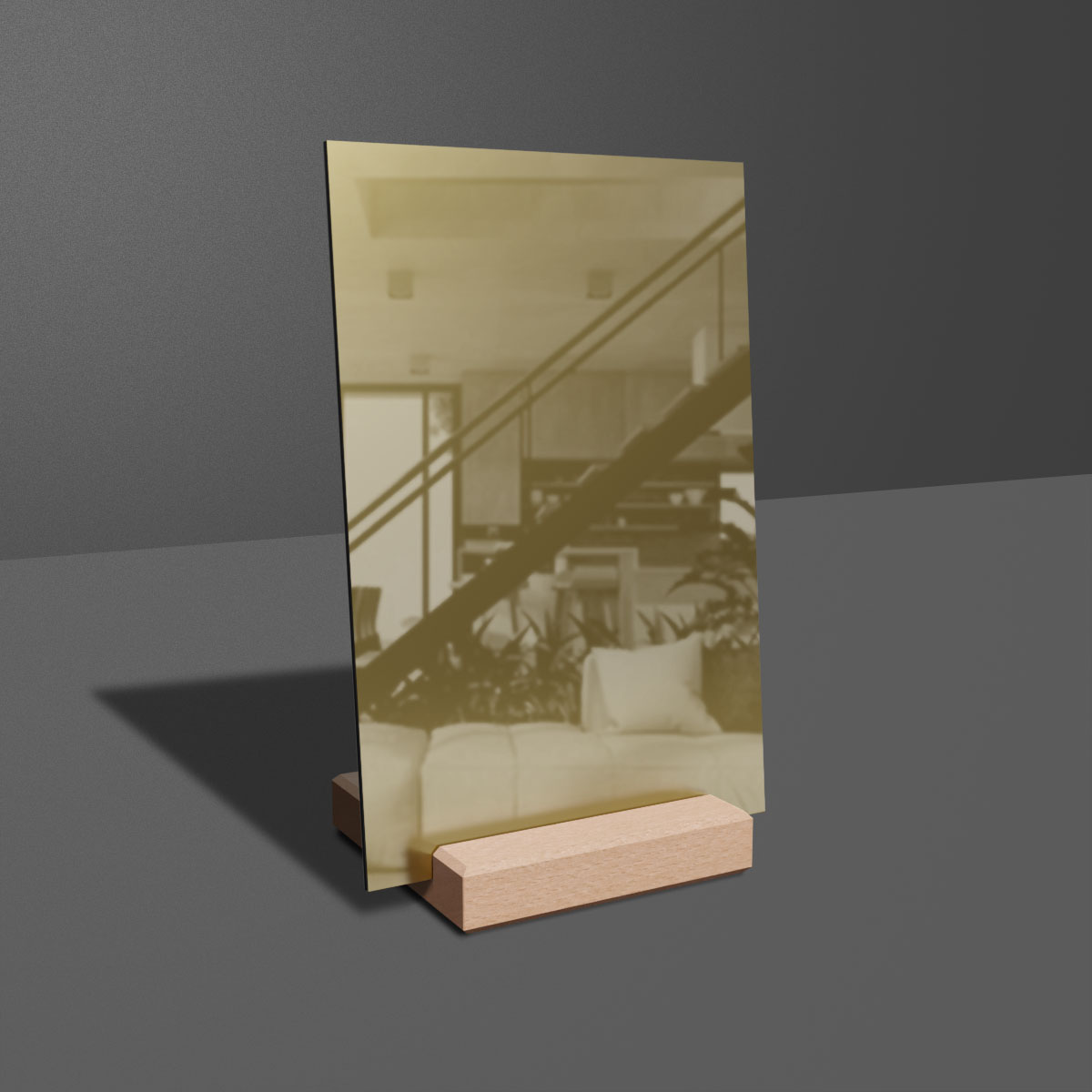 Dibondová doska zlatá